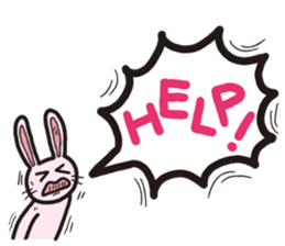 The balloon Sticker of rabbit sticker #9742150