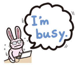 The balloon Sticker of rabbit sticker #9742151