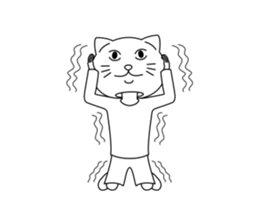 costume mascot Nekotaro sticker #9742456