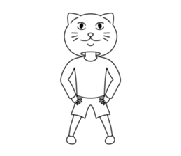 costume mascot Nekotaro sticker #9742462