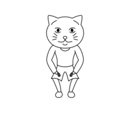 costume mascot Nekotaro sticker #9742463