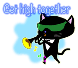 jazz cat sticker #9742715