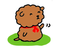 BROWN PUPPY LAMB sticker #9742961
