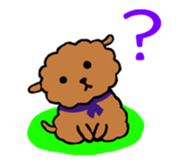 BROWN PUPPY LAMB sticker #9742965