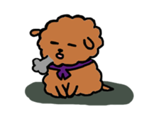 BROWN PUPPY LAMB sticker #9742969