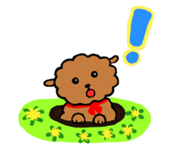 BROWN PUPPY LAMB sticker #9742973