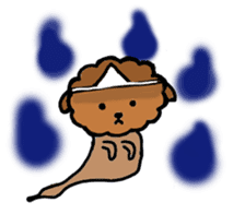 BROWN PUPPY LAMB sticker #9742984