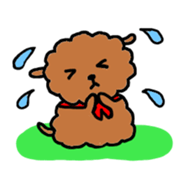 BROWN PUPPY LAMB sticker #9742985