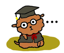 BROWN PUPPY LAMB sticker #9742988