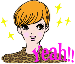 Beauty Stylish Sticker sticker #9743620