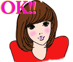 Beauty Stylish Sticker sticker #9743624