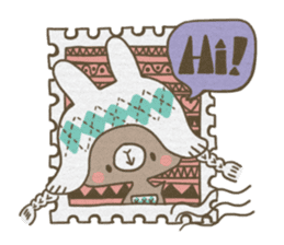 Little baby rabbit sticker #9743832