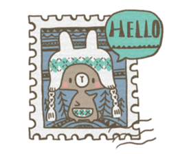 Little baby rabbit sticker #9743833