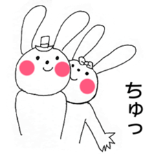 Happy Valentine's from rabbit sticker #9744643