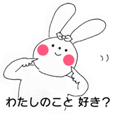 Happy Valentine's from rabbit sticker #9744654