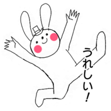 Happy Valentine's from rabbit sticker #9744659