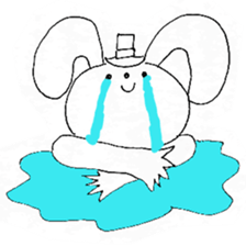 Happy Valentine's from rabbit sticker #9744661