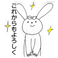 Happy Valentine's from rabbit sticker #9744667