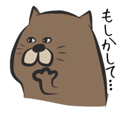 Overweight cat. sticker #9744866