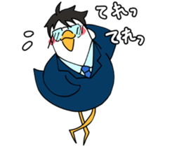 Office worker Bird sticker #9744904