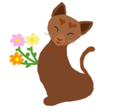 Cute Cat Rakuta and Cocoa sticker #9745035