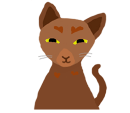 Cute Cat Rakuta and Cocoa sticker #9745039