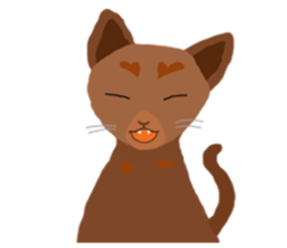Cute Cat Rakuta and Cocoa sticker #9745040