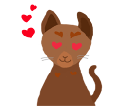 Cute Cat Rakuta and Cocoa sticker #9745043