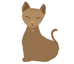 Cute Cat Rakuta and Cocoa sticker #9745049