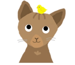 Cute Cat Rakuta and Cocoa sticker #9745053