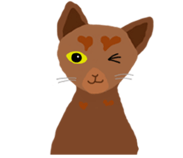 Cute Cat Rakuta and Cocoa sticker #9745068