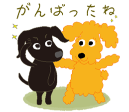 Gaju and Fuku "Naa happy" sticker #9745330