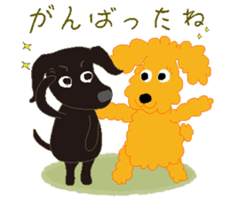 Gaju and Fuku "Naa happy" sticker #9745330