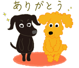 Gaju and Fuku "Naa happy" sticker #9745344