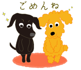 Gaju and Fuku "Naa happy" sticker #9745345