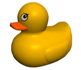 3D Rubber Duck sticker #9745392