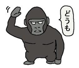 Monkey and Gorilla sticker #9745732