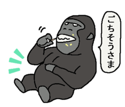 Monkey and Gorilla sticker #9745738