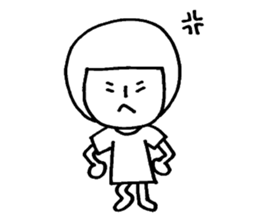 bobbed hana sticker #9746005