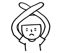 bobbed hana sticker #9746014