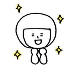 bobbed hana sticker #9746027