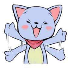 Q-chan "Various smiles" sticker #9746196