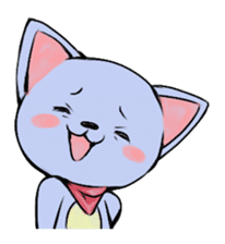 Q-chan "Various smiles" sticker #9746201