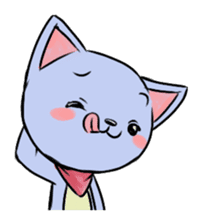 Q-chan "Various smiles" sticker #9746226