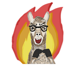 Hipzta Lllama sticker #9746357