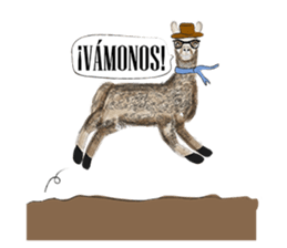 Hipzta Lllama sticker #9746362