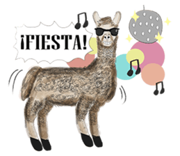 Hipzta Lllama sticker #9746379