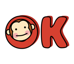Dopey Monkey "Monta" sticker #9746590