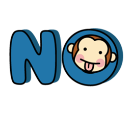 Dopey Monkey "Monta" sticker #9746591