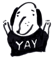 Friendly dog POTATO sticker #9747036